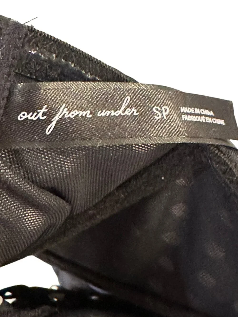 Out From Under Urban Outfitters Afterglow Polka Dot Strapless Bustier Corset